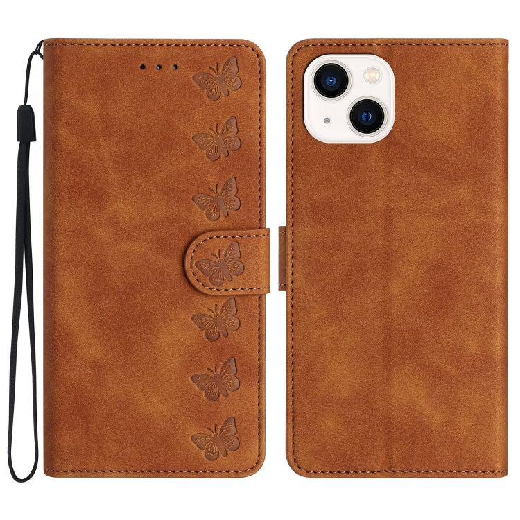 Custodia in pelle goffrata per iPhone 15 e 14