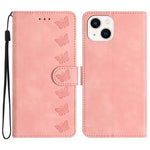 Custodia in pelle goffrata per iPhone 15 e 14