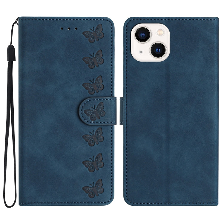 Custodia in pelle goffrata per iPhone 15 e 14