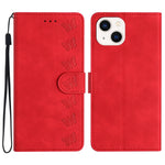 Custodia in pelle goffrata per iPhone 15 e 14