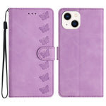 Custodia in pelle goffrata per iPhone 15 e 14