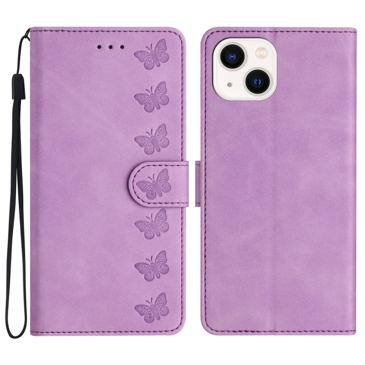 Custodia in pelle goffrata per iPhone 15 e 14