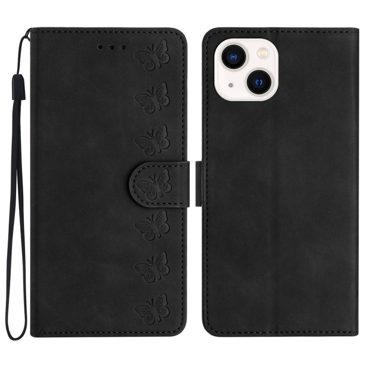 Custodia in pelle goffrata per iPhone 15 e 14