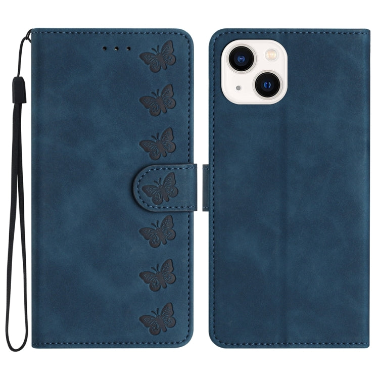 Custodia in pelle goffrata per iPhone 15 e 14