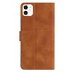 Custodia in pelle goffrata per iPhone 12 mini e 11