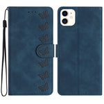 Custodia in pelle goffrata per iPhone 12 mini e 11