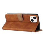 Custodia in pelle goffrata per iPhone 15 e 14
