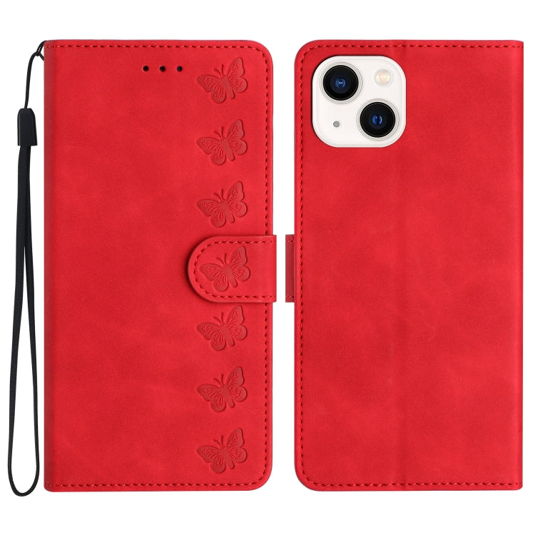 Custodia in pelle goffrata per iPhone 15 e 14