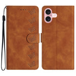 Custodia in pelle goffrata per iPhone 15 e 16
