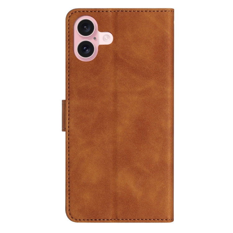 Custodia in pelle goffrata per iPhone 15 e 16