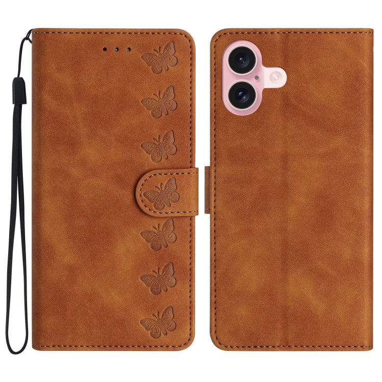 Custodia in pelle goffrata per iPhone 16