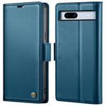 Custodia pelle antifurto RFID con fibbia per Google Pixel 8 e 7a