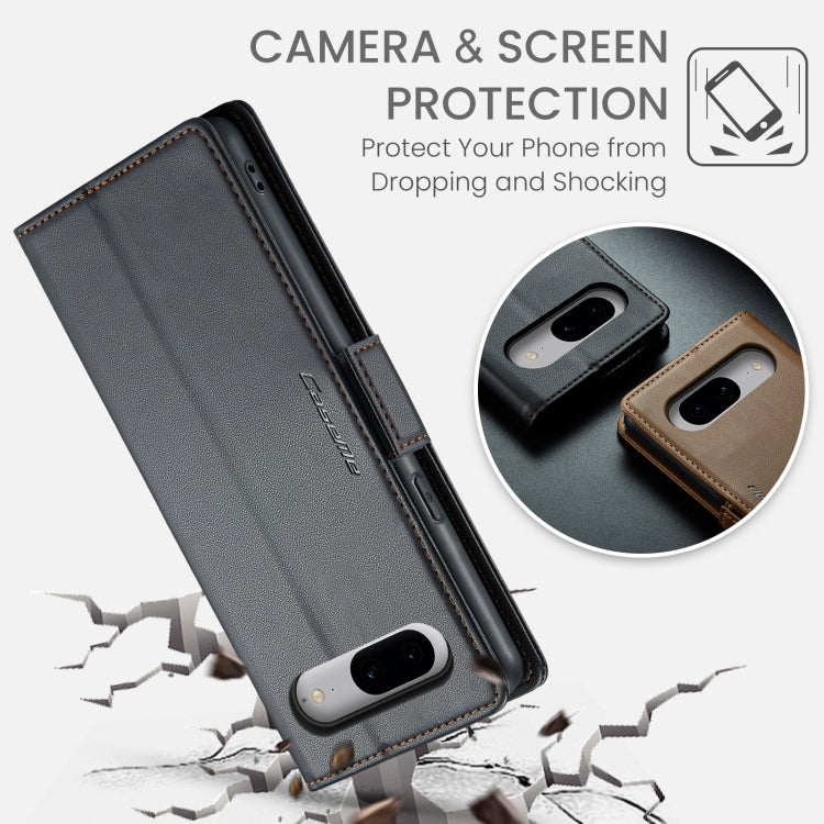 Custodia pelle antifurto RFID con fibbia per Google Pixel 8 e 7a