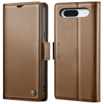 Custodia pelle antifurto RFID con fibbia per Google Pixel 8 e 7a