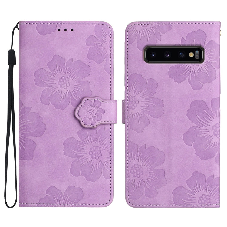 Custodia portafoglio in pelle con motivo floreale per Samsung Gal