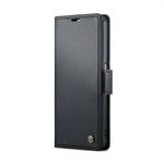 Custodia in pelle antifurto RFID con fibbia per OPPO A57 4G e A57s 4G