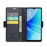 Custodia in pelle antifurto RFID con fibbia per OPPO A57 4G e A57s 4G