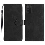 Custodia portafoglio in pelle con motivo floreale per Samsung