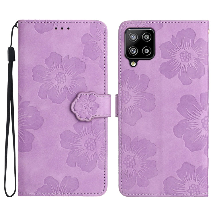 Custodia portafoglio in pelle con motivo floreale per Samsung Gal