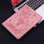 Custodia tablet in pelle goffrata rosa per Samsung Galaxy Tab A 1