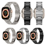 Cinturino in metallo doppia fila compatibile Apple Watch
