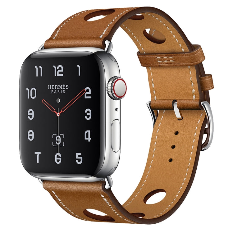 Cinturino in pelle a tre fori per Apple Watch 38-45mm