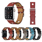 Cinturino in pelle a tre fori per Apple Watch 38-45mm