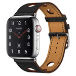 Cinturino in pelle a tre fori per Apple Watch 38-45mm