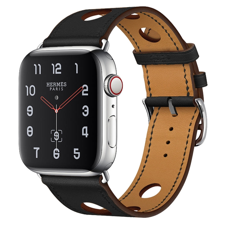 Cinturino in pelle a tre fori per Apple Watch 38-45mm
