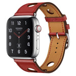 Cinturino in pelle a tre fori per Apple Watch 38-45mm