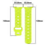 Cinturino in silicone con trama calcio per Apple Watch SE 40/44mm