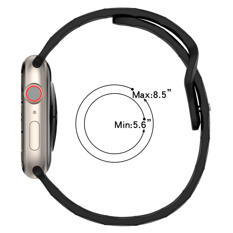 Cinturino in silicone con trama calcio per Apple Watch 40/44mm