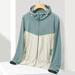Cappotto sportivo UPF40+ in seta di ghiaccio elastico