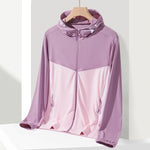 Cappotto sportivo UPF40+ in seta di ghiaccio elastico