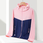 Cappotto sportivo UPF40+ in seta di ghiaccio elasticizzato
