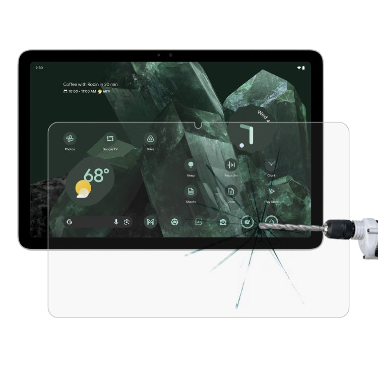 Pellicola in vetro temperato antideflagrante 9H 0,3 mm per Google Pixel Tablet 2