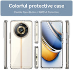 Custodia per telefono in acrilico + TPU serie colorata, For Realme 11 Pro+