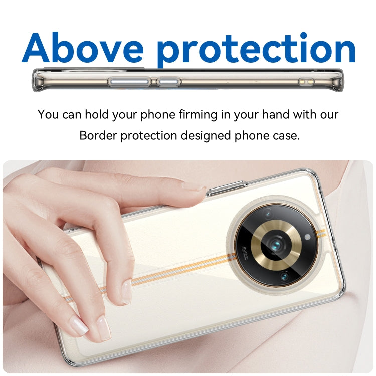Custodia per telefono in acrilico + TPU serie colorata, For Realme 11 Pro+