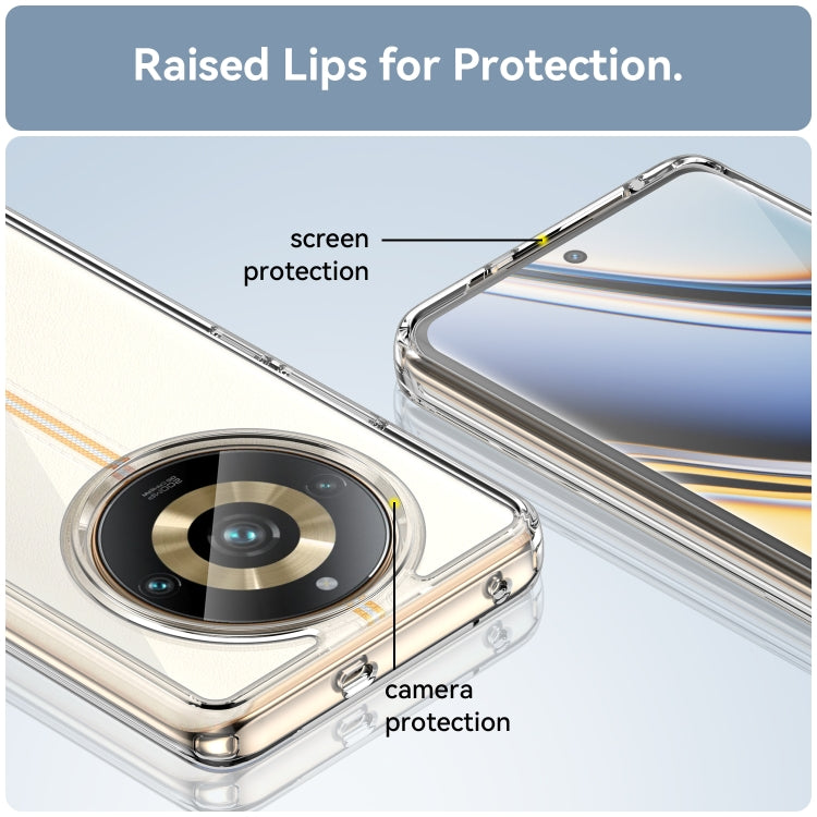 Custodia per telefono in acrilico + TPU serie colorata, For Realme 11 Pro+
