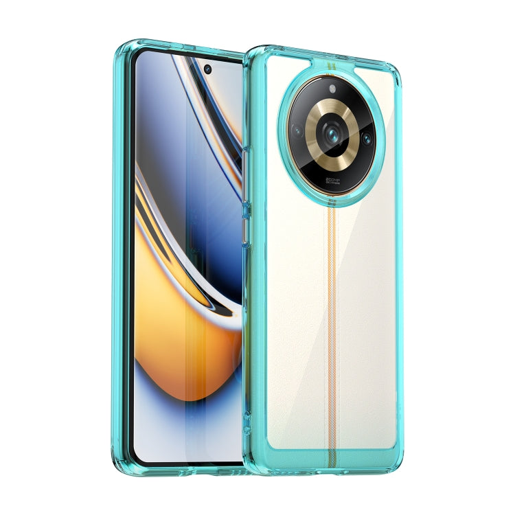 Custodia per telefono in acrilico + TPU serie colorata, For Realme 11 Pro+