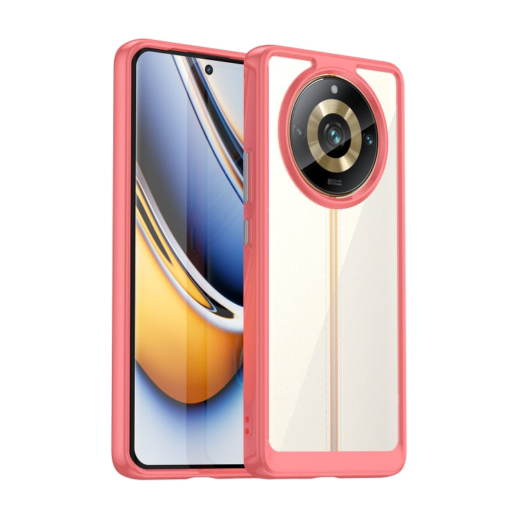 Custodia per telefono in acrilico + TPU serie colorata, For Realme 11 Pro+