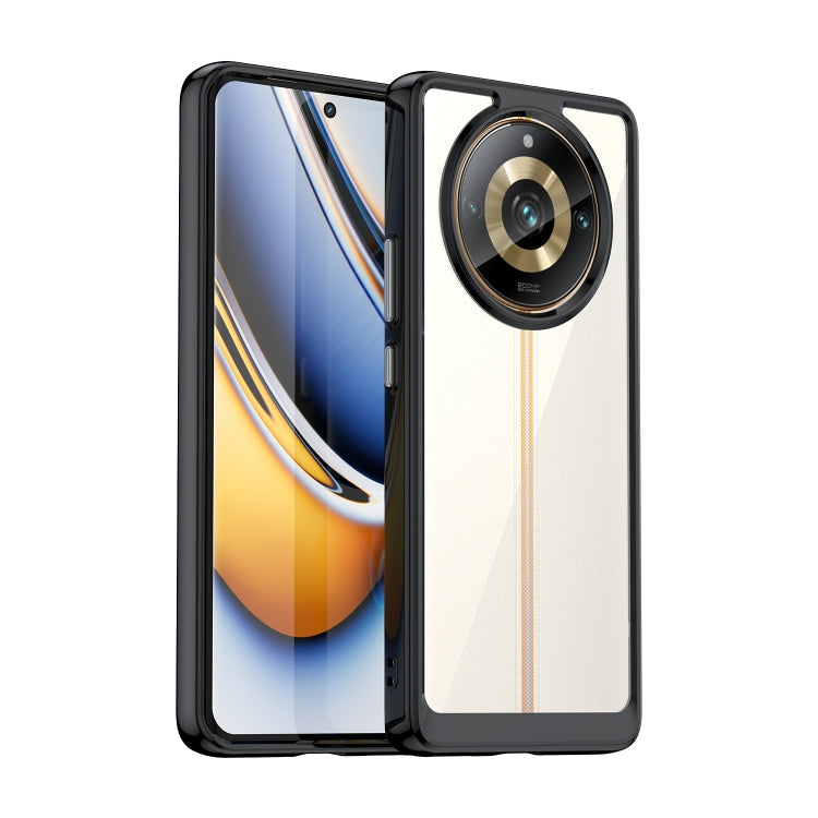 Custodia per telefono in acrilico + TPU serie colorata, For Realme 11 Pro+
