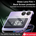 Anello protezione fotocamera posteriore in vetro temperato per OPPO Find N2 Flip
