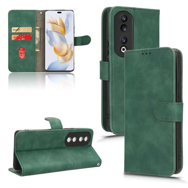 Custodia per telefono in pelle con vibrazione magnetica Skin Feel, For Honor Play 8T 5G / X7b, For Honor Play 50 Plus, For Honor 90 Pro