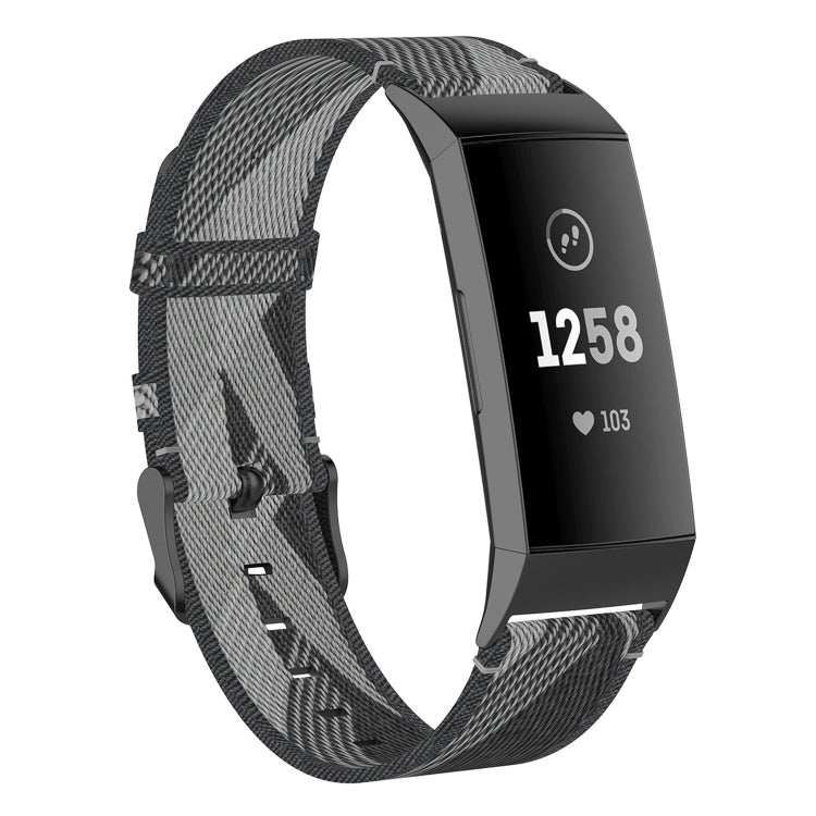 Cinturino nylon denim per Fitbit Charge 3 e 4