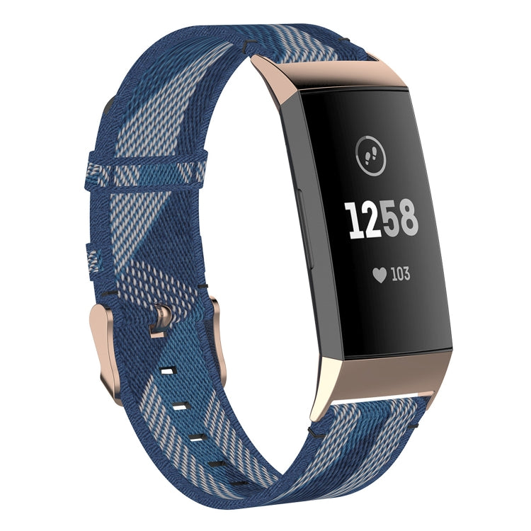 Cinturino nylon denim per Fitbit Charge 3 e 4