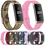 Cinturino nylon denim per Fitbit Charge 3 e 4