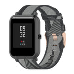 Cinturino nylon denim 20mm per Amazfit Bip S e Bip Lite