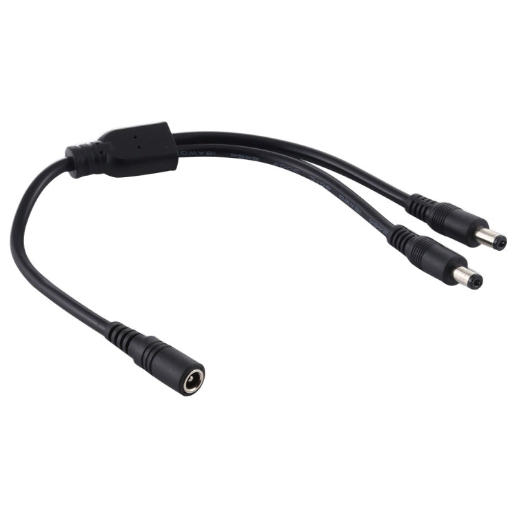 Cavo alimentazione 5,5 x 2,1 mm femmina a 2 maschi 30-70 cm
