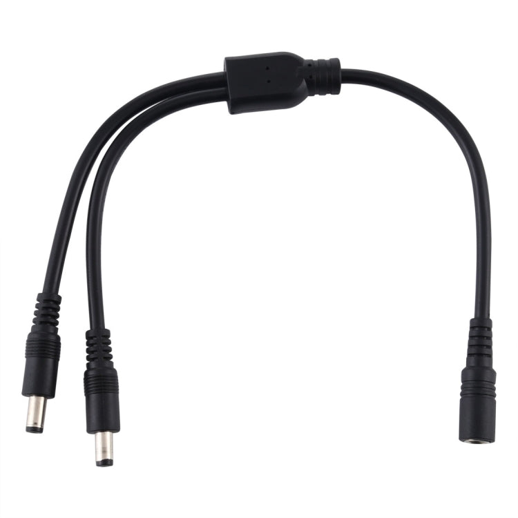 Cavo alimentazione 5,5 x 2,1 mm femmina a 2 maschi 30-70 cm